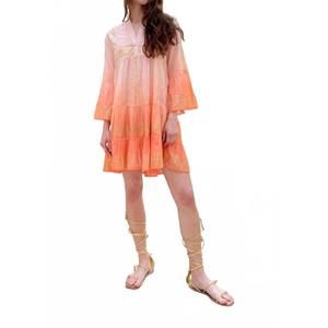 NEW DEBBIE KATZ chiara tunic dress in coral
